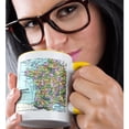 thumbnail image 2 of 3dRose, Map of France Vintage Art, 15oz Two-Tone Yellow Mug, 2 of 7