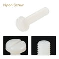 thumbnail image 4 of Uxcell M3 x 12mm Nylon Machine Screws, Pan Head Slotted Screw Fasteners, 20 Pack, 4 of 4