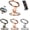 Rose Gold, variant on 360° Rotation 270° Flip Mag Spinner, Adjustable Magnetic Phone Stand Fidget Spinner, 2-in-1 Foldable Phone Holder with Dual Magnetic Rings for Gym,Kitchen,Car,Desk Strong Adhesion (Silver)