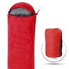 Adult Camping Sleeping Bag- Resistant Portable Envelope Sleeping Bag Compression Sack Carrying Case Fits 3 Seasons