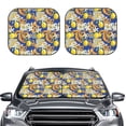 thumbnail image 2 of Sikiie Sicilian Style Print Foldable Car Windshield Sun Visor, Car Window Sunshade Suitable for Sedan, SUV and Truck Car Accessories-Large, 2 of 6