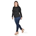 thumbnail image 2 of Blusa con patron geometrico Roman Fashion /Tallas Extras, 5109 (Negro) negro 40, 2 of 7