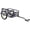 Black + Steel, variant on Foldable Bike Cargo Trailer with Universal Bike Hitch, Bicycle Wagon Trailer with 16 Wheels & Reflectors, Large Loading Bike Trailer Storage Cart for Shopping Camping Moving, Black Steel