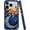 Celestial Sun Moon Star Blue Glass, variant on Case for iPhone 15 - Slim Fit Anti-Scratch Phone Case for Girl Women - Halloween Skeleton Bloom Floral (Glossy)