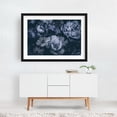 thumbnail image 2 of Regency Vibe Floral Opulence Moody Blue - Painting Floral Flowers Botanical Modern Art Abstract Nature Black Framed Wall Art Print 20 x 30 inches, 2 of 4