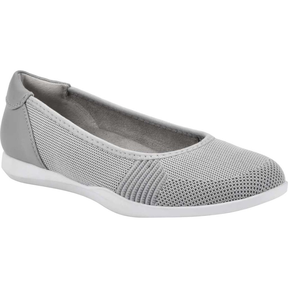 Women's Cliffs by White Mountain Pavlina Knit Ballet Flat Light Grey ...