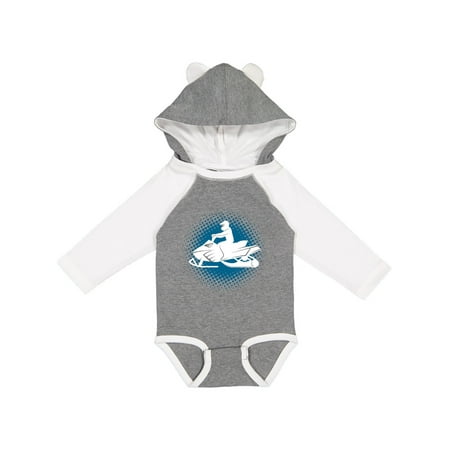 

Inktastic Snowmobile Winter Extreme Sports Gift Baby Boy Long Sleeve Bodysuit