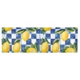 thumbnail image 6 of Yayeee Kitchen Valance Rod Pocket 54" x 18" Living Room Window Curtain, Lemon Checkered, 6 of 6