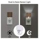 thumbnail image 3 of Balery khaki coffee plaid Luz Nocturna LED con Sensor Automático, Enchufe con Sensor Crepuscular, Luz Suave de 0.5W para Dormitorio, Pasillo, Baño-US, 3 of 7
