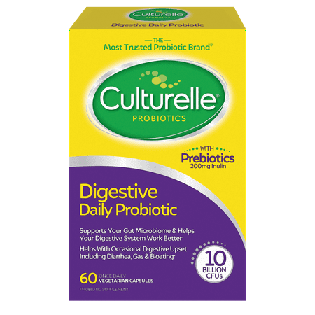 (2 pack) (2 pack) Culturelle Digestive Health Daily Probiotic Capsules, 60 ct