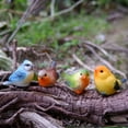 thumbnail image 3 of 4 figuras de pájaros de resina para interior y exterior, adornos en miniatura para jardín, realistas., 3 of 6