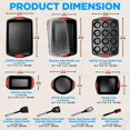 thumbnail image 2 of NutriChef 15-Pcs Baking Pan Set Flexible Nonstick Black Coating Carbon Steel Bakeware W/ Red Handle, 2 of 7