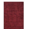 thumbnail image 4 of Rugsotic Carpets Hand Knotted Wool Area Rug 3'x5' Dark Red Solid Rectangle Indoor Rug for Living Room, Bedroom Antimicrobial L00111, 4 of 7