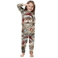 thumbnail image 6 of Penkiiy Family Christmas Onesies Matching Sets Pajamas Holiday Cute Print Pjs Hoodie Fleece Sleepwear for Couple and Kids 6 Years Multicolor, 6 of 6