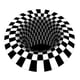thumbnail image 3 of Felpudo antideslizante de alfombra de óptica de para el baño de estar 100cm Sunnimix alfombra redonda de rejilla blanca y negra, 3 of 8