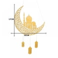 thumbnail image 2 of Eid Mubarak Ramadan Kareen Decor Moon And Star Alphabet Pendant Wooden Craft For Home Door Hanging Decor, 2 of 3