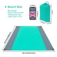 thumbnail image 2 of Bangus Couverture de Plage Résistant au Sable, Très Grand Tapis de Plage Surdimensionné, Grand et Compact Tapis Sans Sable Séchage Rapide, Léger et Durable, 2 of 6