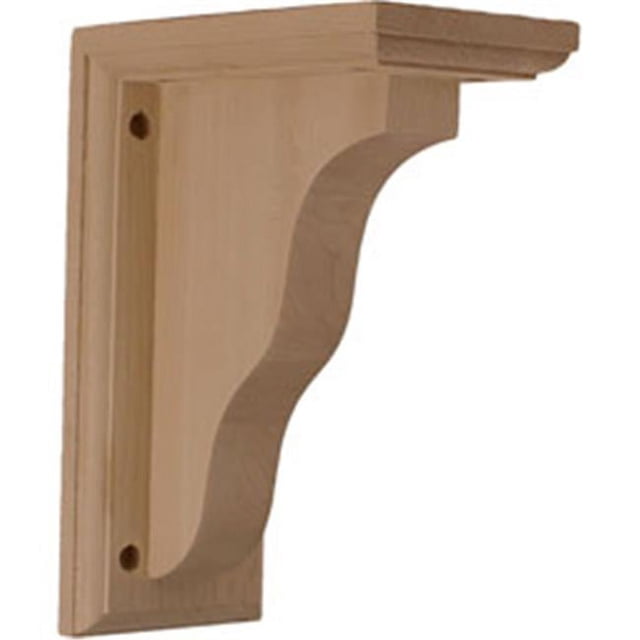 Ekena Millwork Bkt03X07X09Haro Hamilton Supports en Bois Traditionnels 3 1/2 Pouces"L X 7 Pouces"P X 9 Pouces"H Chêne Rouge