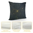 thumbnail image 4 of GOSMITH  Star Map Throw Pillow Cover City Light Constellation in Night Sky Decorative Pillow Case Standard Square Cushion Cover for Sofa Bedroom Men Women, 4 of 5