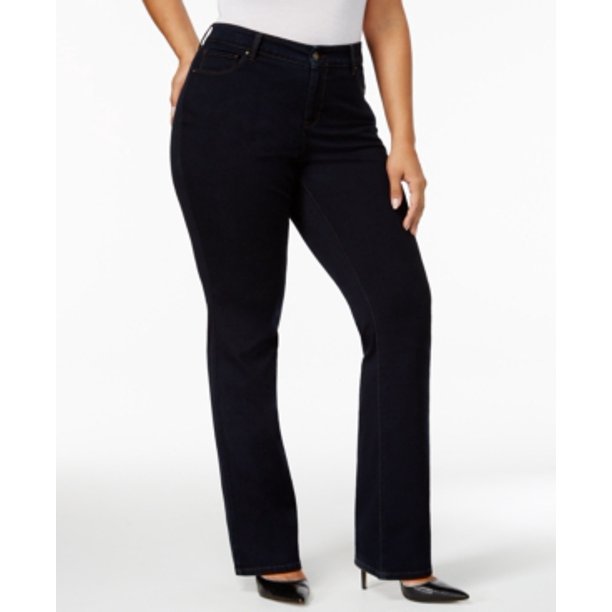 plus size high waisted jeans tummy control