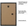 thumbnail image 6 of Americanflat 12x18 Poster Frame with Polished Plexiglass with 11x17 Mat Display Photo Soho Collection - Black, 6 of 8