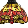 thumbnail image 2 of Chloe Lighting Empress Dragonfly 1-Light Glass Wall Sconce in Dark Bronze, 2 of 4