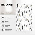 thumbnail image 3 of Throw Blanket 60x80 Inch,Winter Trees Christmas Cozy Soft Lightweight Fuzzy Flannel Blanket 80x60 Inch Suitable for Couch Bed Sofa Living Room in All Seasons, 3 of 6