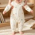 thumbnail image 5 of Bovxnpu Newborn Bodysuits Baby Wrap Romper Long Sleeve Snap Closure Cotton Bodysuit Infant Outfits, 5 of 7