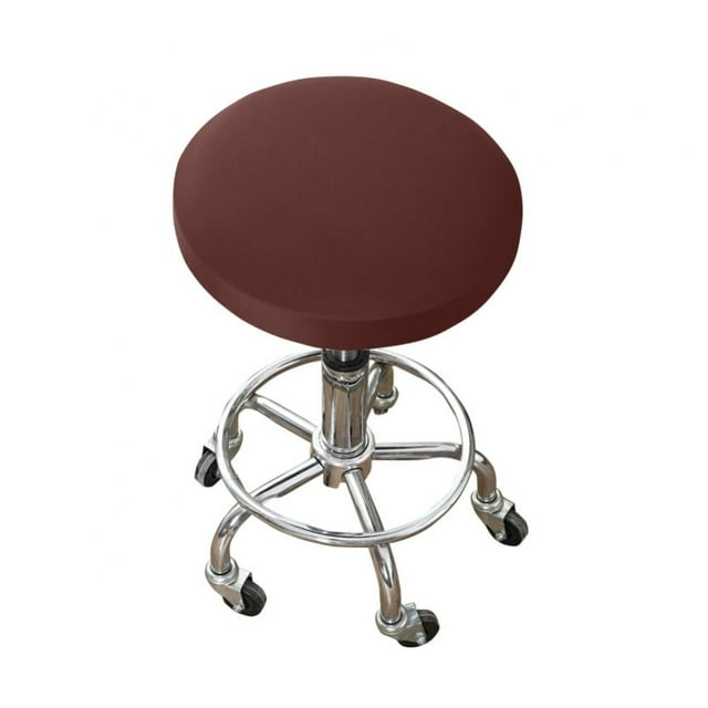 Round Bar Stool Seat Covers Washable Stool Cushion Slipcover Elastic Bar Chair Covers for 12-15 Inch Chair
