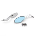 thumbnail image 2 of Universal 8mm 10mm Motorcycle Cruiser Side Rear View Mirrors For, 2 of 5