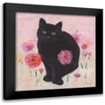 thumbnail image 1 of Audit, Lisa 12x12 Black Modern Framed Museum Art Print Titled - Nina the Cat 02, 1 of 5