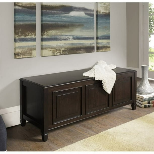 Atlin Designs Storage Bench Trunk in Chestnut Brown