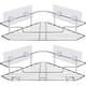 thumbnail image 1 of Estante de ducha de esquina, almohadillas adhesivas reforzadas, fácil instalación para organizador de baño, 1 of 7