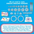 thumbnail image 4 of Spirograph Deluxe Set –Arts and Crafts, Kids Toys, Art Supplies, Craft Supplies, Drawing Kit, Spiral Art, Classic Gear Design Kit, Build-in Case, Pens, Design Sheet Included, Ages 8+, 4 of 6