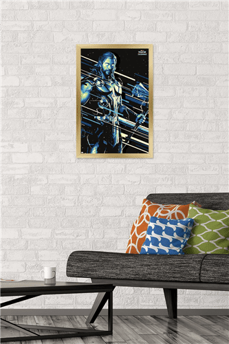 Marvel Thor: Love and Thunder - Thor Wall Poster, 14.725" x 22.375" Framed