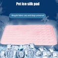 thumbnail image 5 of Summer Pet Cooling Mat, No Need to Freeze Or Refrigerate This Cool Pet Pad Cat Mats- Keep Your Pet Cool, Machine Washable Materials Safe Easy Carry Keep Mat, 20x24in Pink, 5 of 7