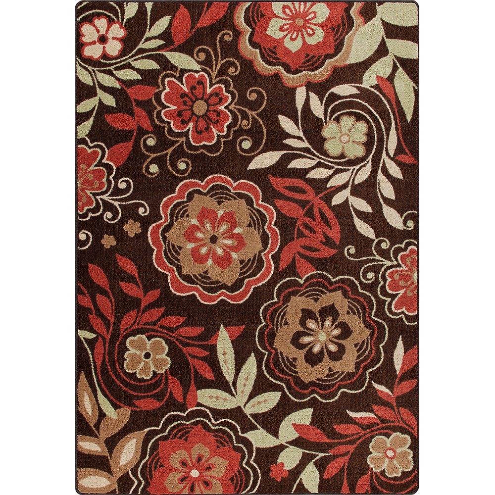 Milliken Mix & Mingle Area Rug Garden Passage Native Red Stainmaster