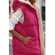thumbnail image 5 of Abrigo PRETTYGARDEN Chaleco Largo Reversible Otoño 2025 Rojo Rosado Talla S, 5 of 6