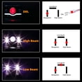 thumbnail image 4 of 4pcs 4x6 6x4 Inch Rectangular H4651/H4652/H4656/H4666 Sealed Beam Replacement LED Halo Projector Headlights Assembly H4/9003/HB2 Conversion Kit White High/Low Beam DRL Daytime Running Lights, 4 of 5