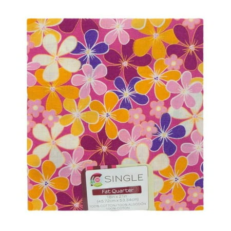 Creative Cuts 18" x 21" Fat Quarter Assorted Pink Fabric, 1 Each