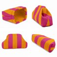 thumbnail image 4 of JWZZYD Striped Snap Shut Makeup Bag for Women, Snap Woven Clutch Cosmetic Pouch, Large Capacity Wide Open Knit Dumpling Bag for Travel & Everyday Organizer, 4 of 8