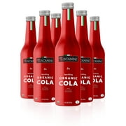 Tuscanini Authentic Organic Cola Soda 9.3oz 6 Pack Naturally Caffeine Free, Elegant Glass Bottle, Great Tasting, Chemical Free
