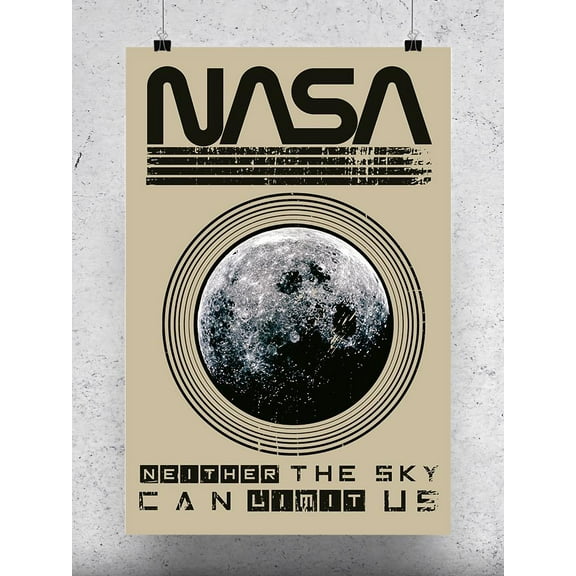 NASA Neither The Sky Can Limit Us Poster - NASA Designs,