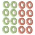 thumbnail image 3 of Cinta autoadhesiva transpirable para extensiones de pestañas, 40 unidades, para salón de belleza, color rosa y verde, 3 of 14