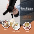 thumbnail image 2 of Bearachild Dispensador de crema batida de aluminio de 250ml, batidor de crema de cocina, herramientas de postre con boquillas cuentagotas Herramientas y accesorios para hornear negro Bearachild HA008727-03, 2 of 6