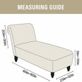 thumbnail image 3 of CHOK 2024 Housse de Chaise Longue en Velours Extensible Sans Accoudoirs pour Fauteuil Inclinable, Housse de Sofa Noire, 3 of 7