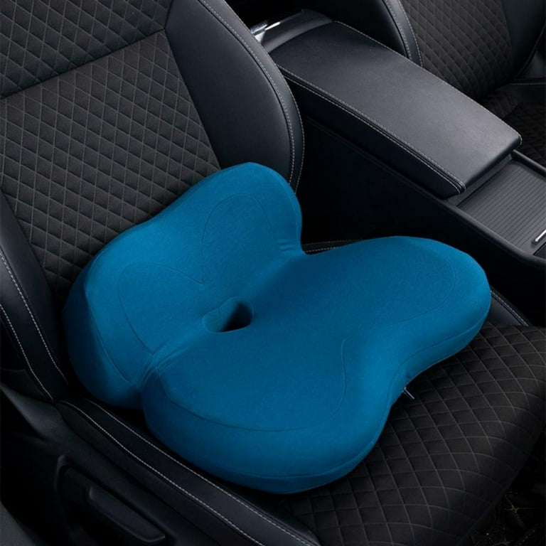 Car Seat Cushion Memory Foam, Car Seat Pad Mat Cover with Non Slip