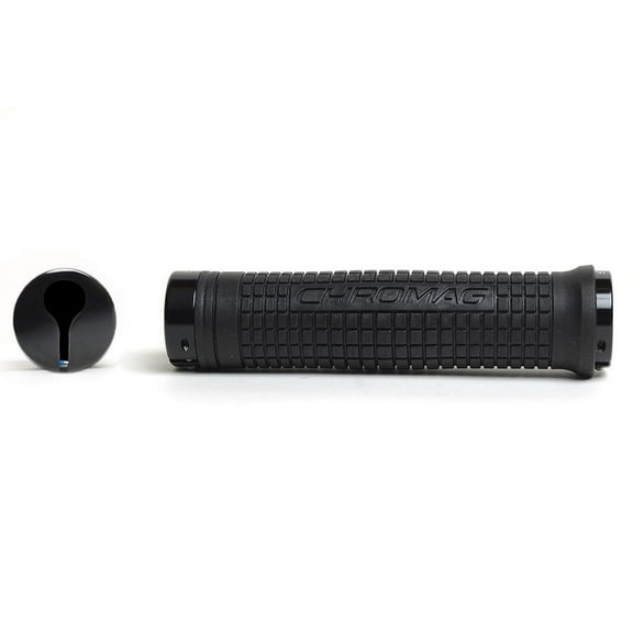 Chromag Squarewave XL Grips - Black, Lock-On