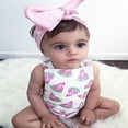 thumbnail image 3 of EIMELI Bébé Fille Pastèque Imprimé Romper & Bandeau 2pc Ensemble, 3 of 5