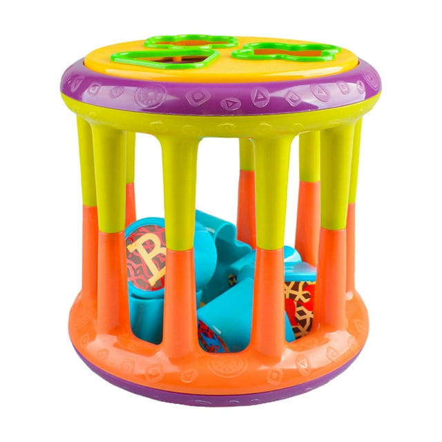 lionlar Cube d'Activité Classique Compétences Motrices Fines pour Tout-Petits Trieur de Formes à Rouler et Assortir